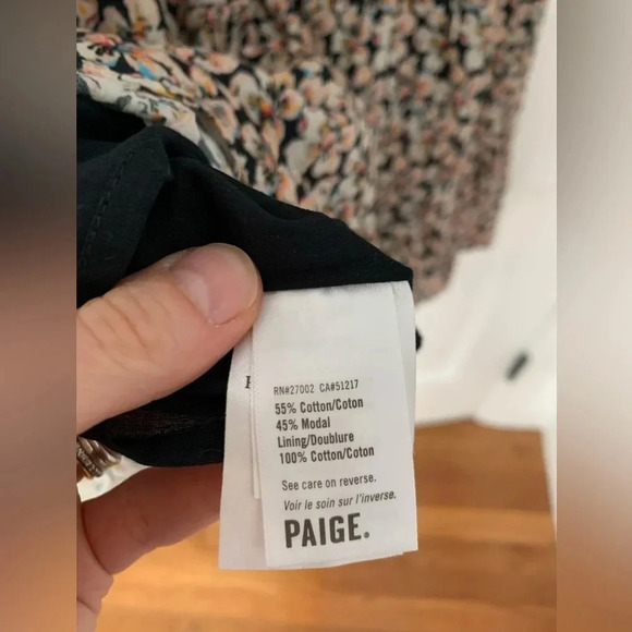 Paige Floral Azul Mini Dress Size XS NWT - Picture 3 of 7